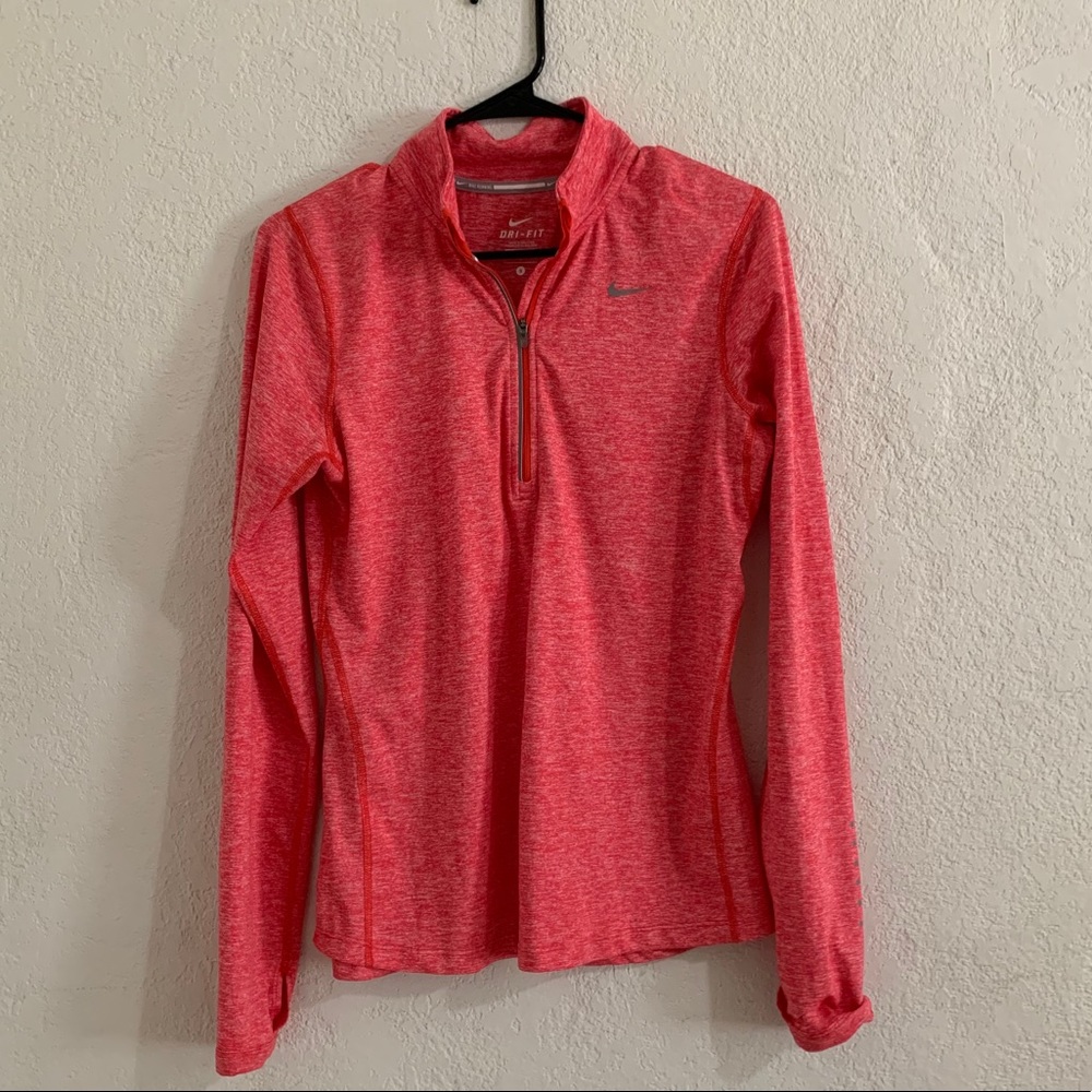 Nike half zip long sleeve athletic top